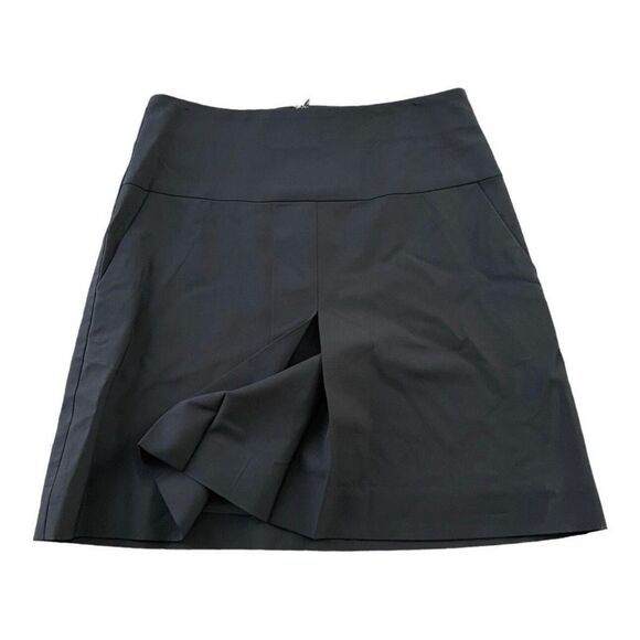 Coach 1941  Wool Blend Pleated High Waist Black Skirt  A-line Size 8 nWOT - Picture 1 of 8